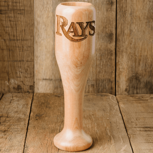 baseball bat wine glass Tampa Bay Rays