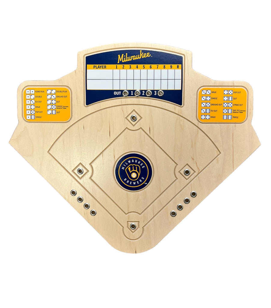 Milwaukee Brewers Baseball Board Game with Dice