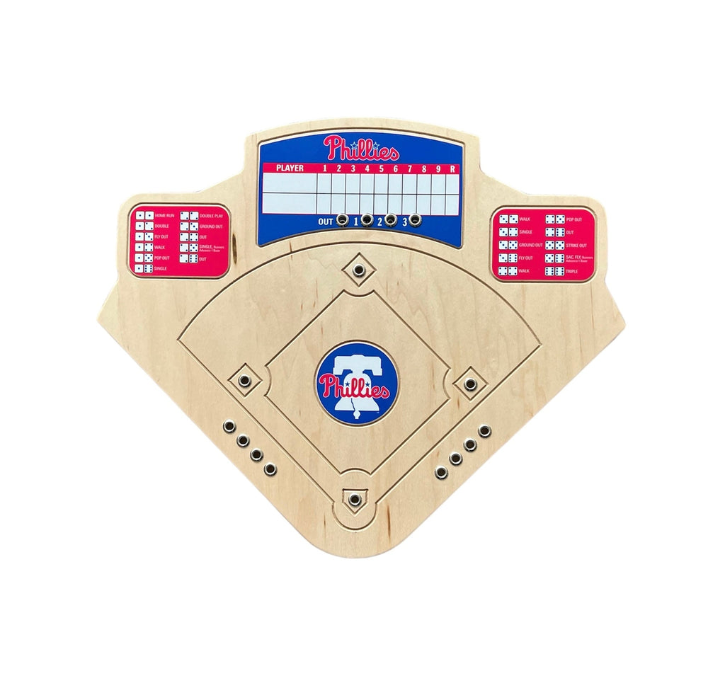 Philadelphia Phillies Baseball Board Game with Dice