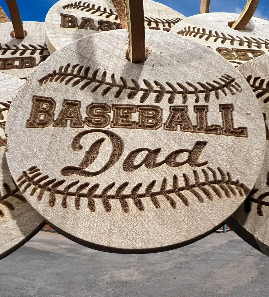 Wooden Baseball Key Chain | Dugout Mugs