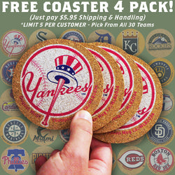 Choose One Get Two!  MLB Team Dugout Mugs® Coasters - BOGO (Must Be Same Team, No Swapping)