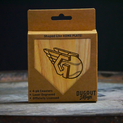 Cleveland Guardians Dugout Mug® | Wood Coaster