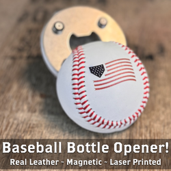 Stars and Stitches "Cutter" - Half Baseball Bottle Opener