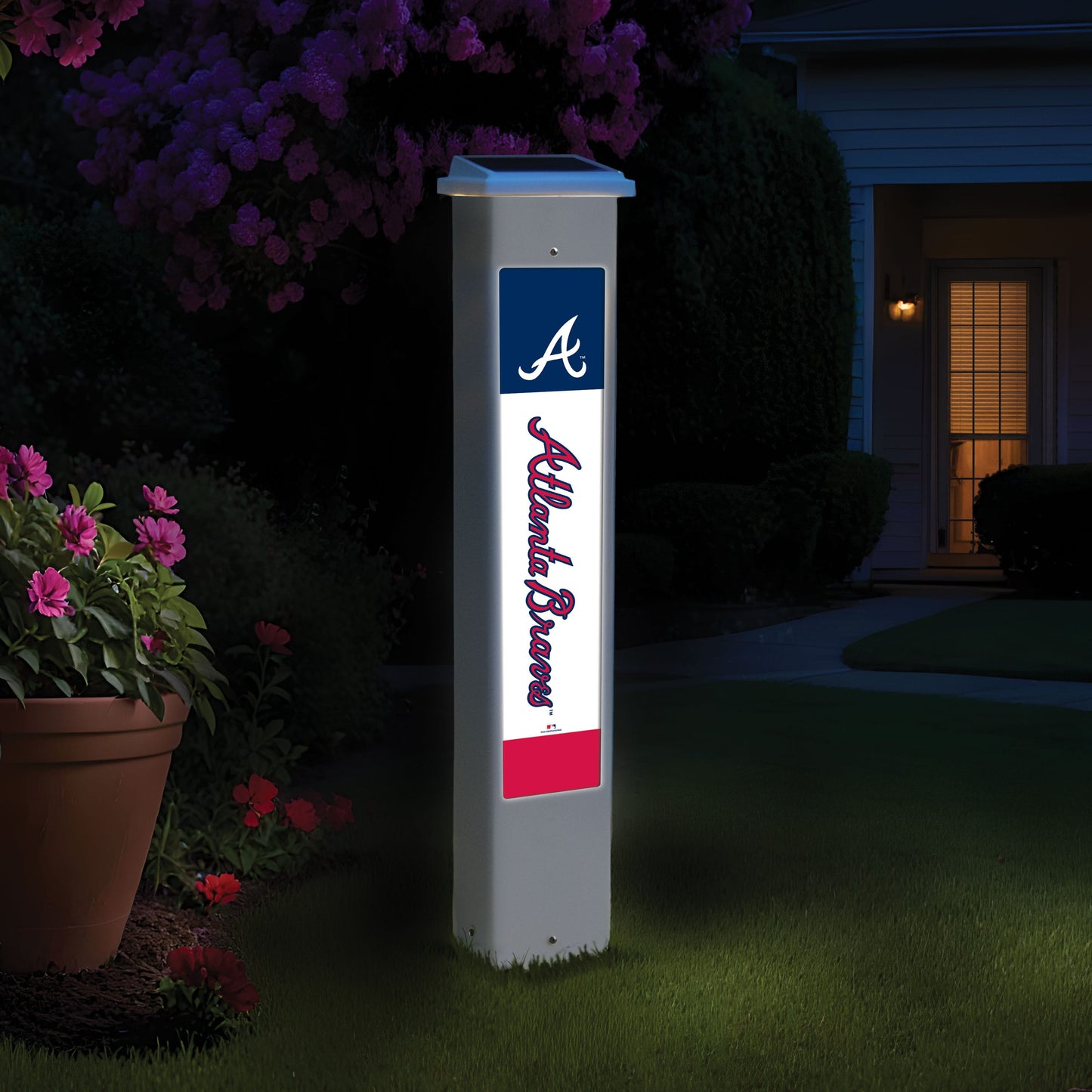 MLB Team Glow Post - Atlanta Braves