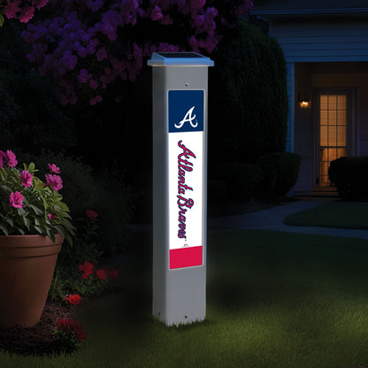 MLB Team Glow Post - Atlanta Braves