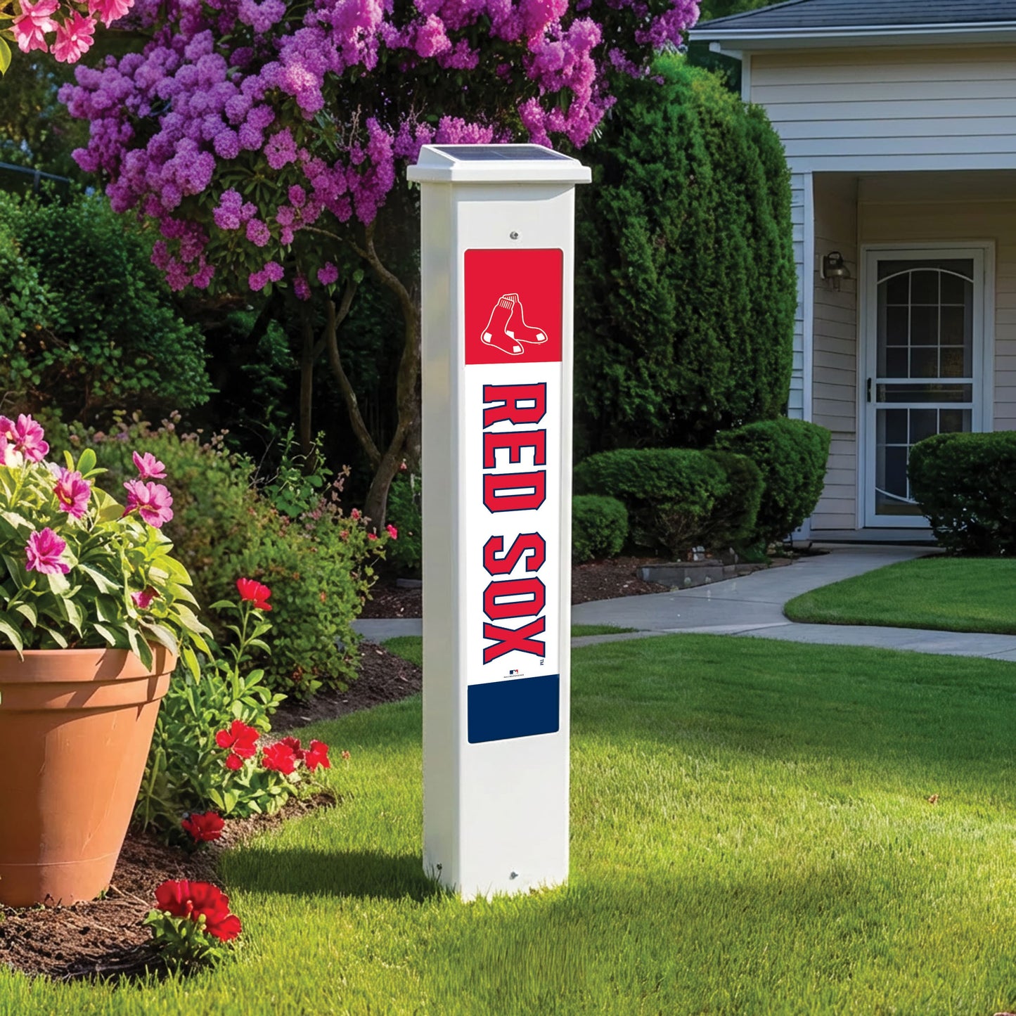 MLB Team Glow Post - Boston Red Sox