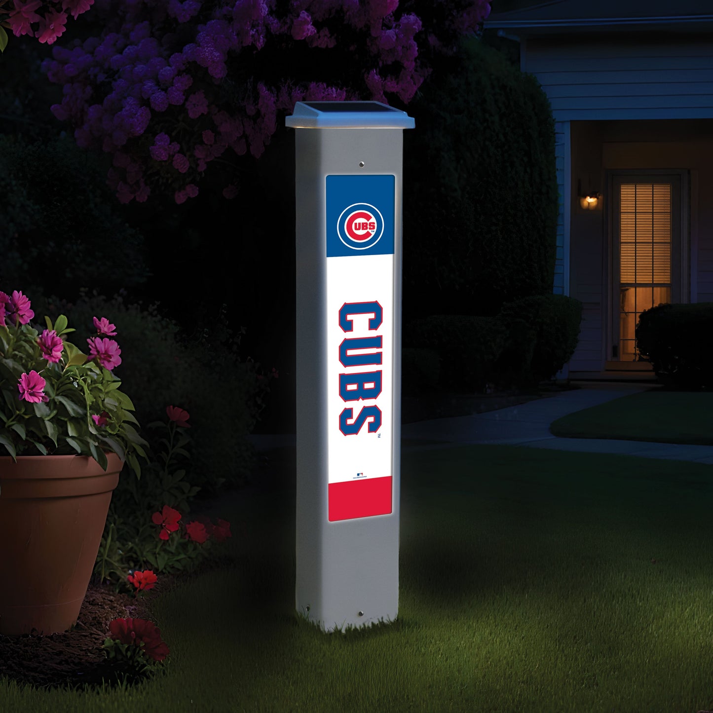 MLB Team Glow Post - Chicago Cubs