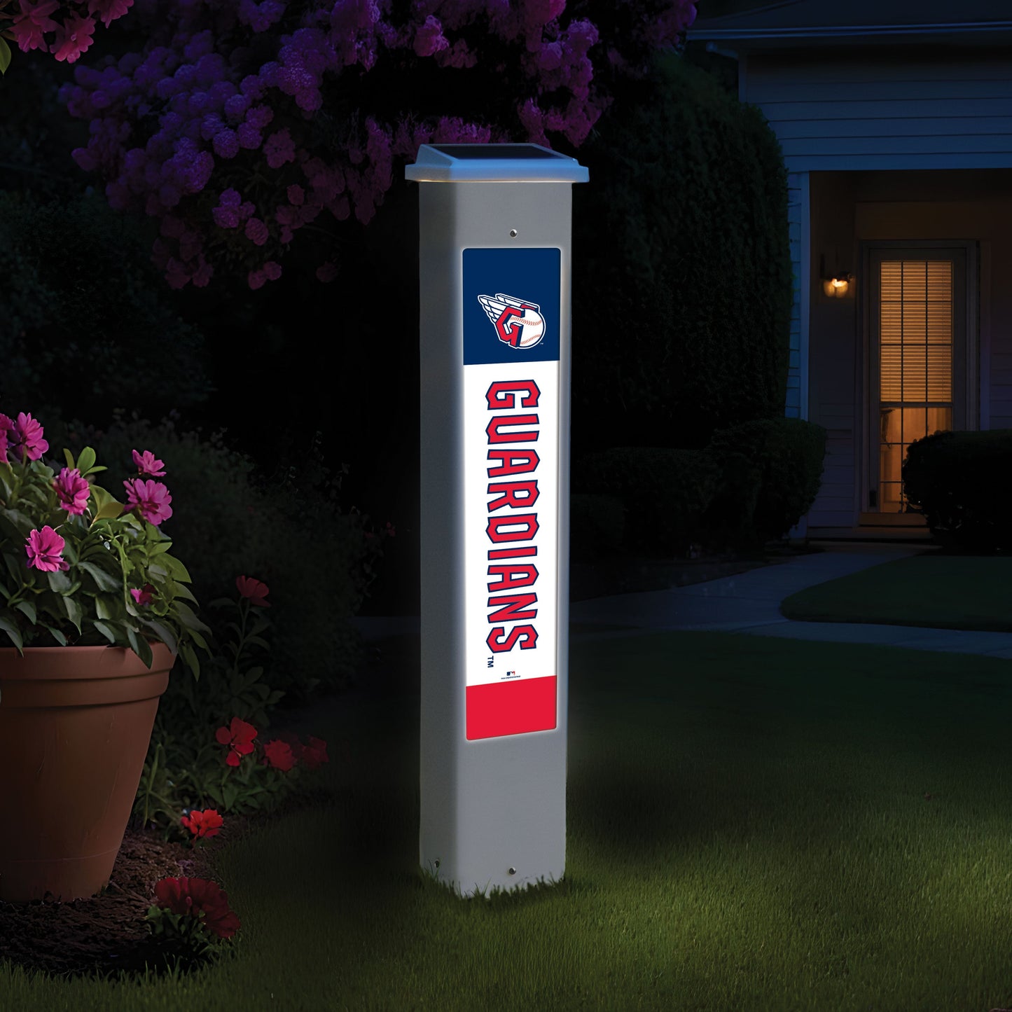 MLB Team Glow Post - Cleveland Guardians