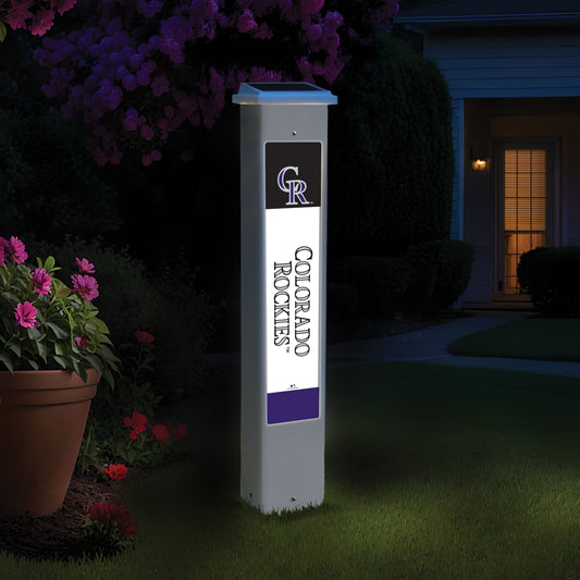 MLB Team Glow Post - Colorado Rockies