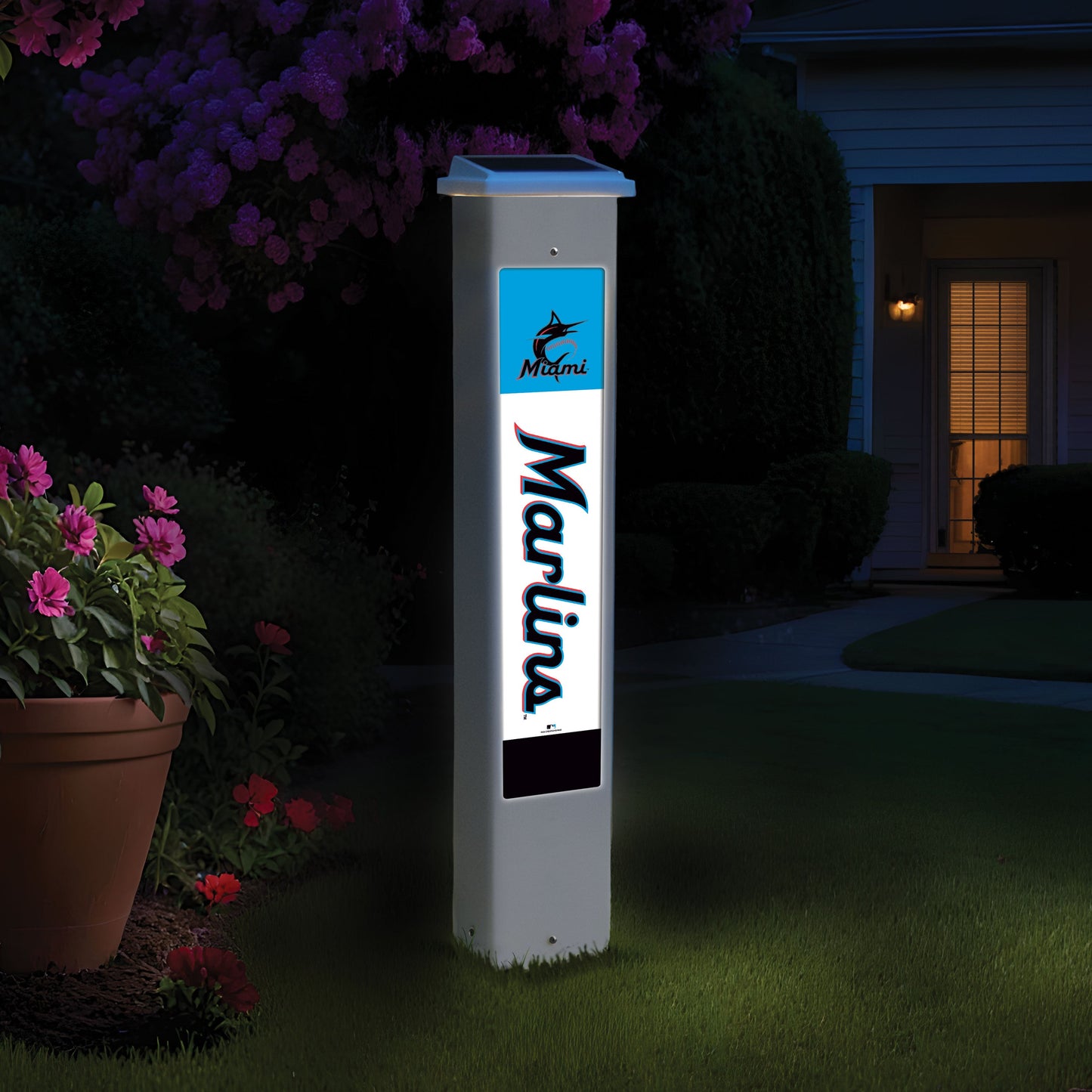MLB Team Glow Post - Miami Marlins