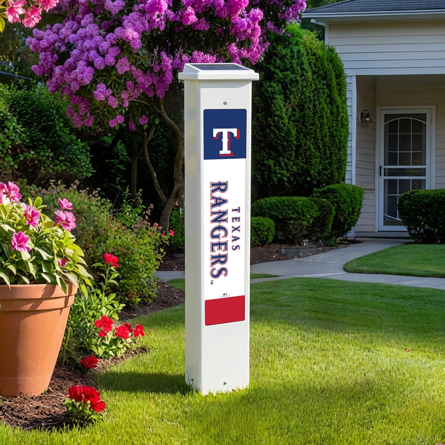 MLB Team Glow Post - Texas Rangers