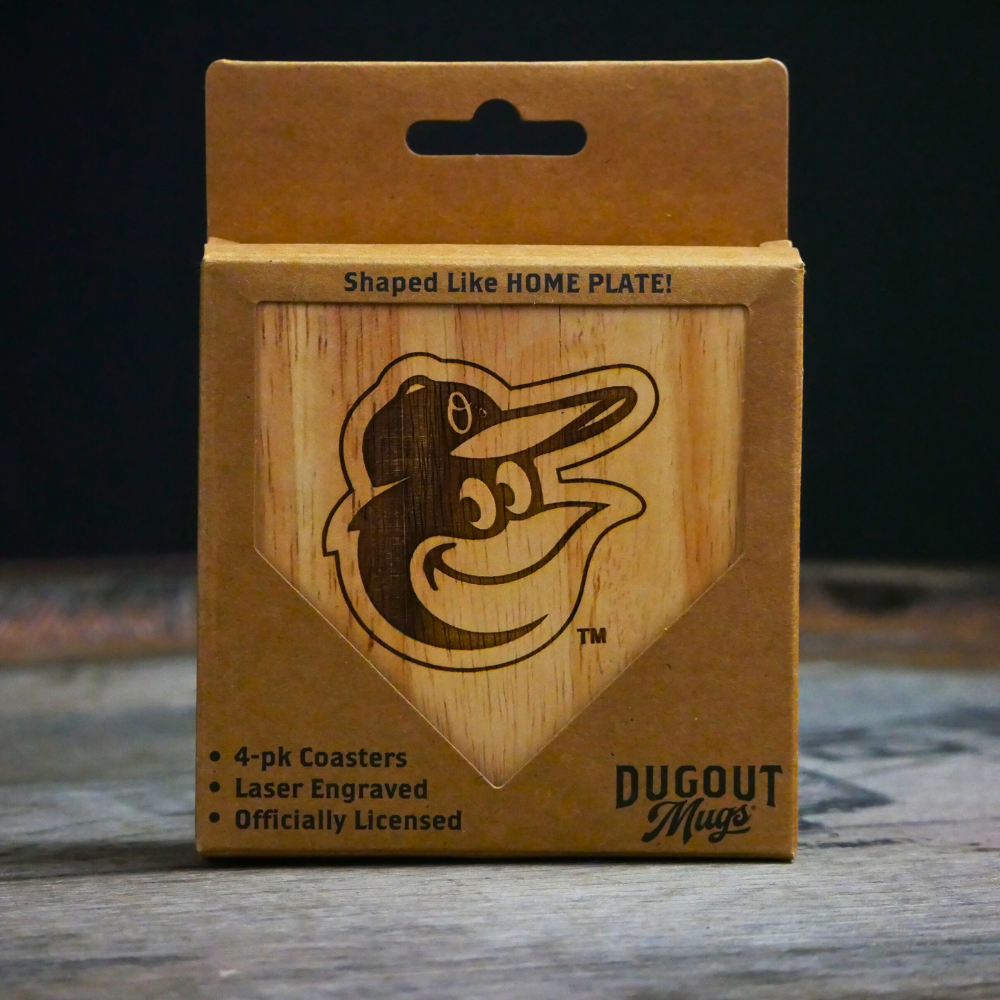 Baltimore Orioles Dugout Mug® Wood Coaster