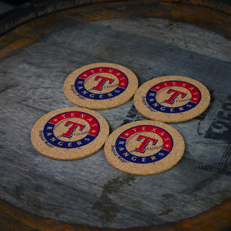 Texas Rangers Dugout Mugs® Cork Coasters