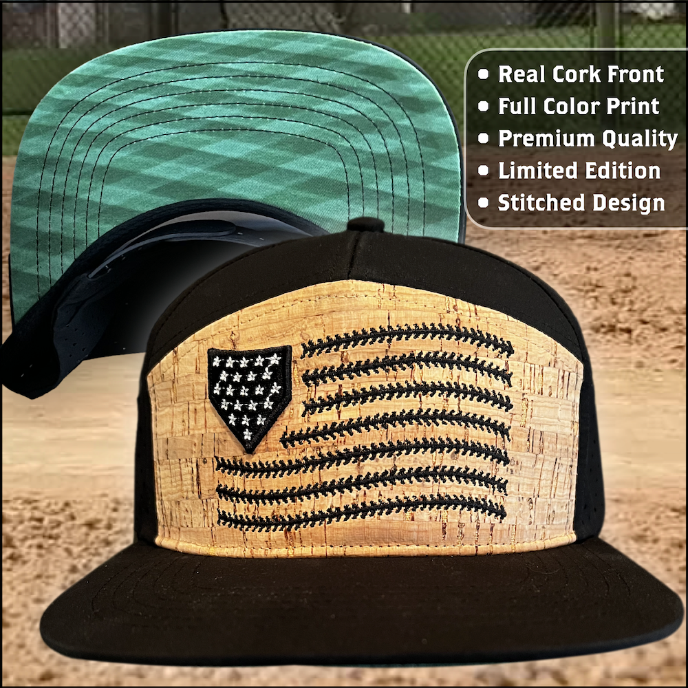 Stars and Stitches Cork Hat with Custom Printed Bill