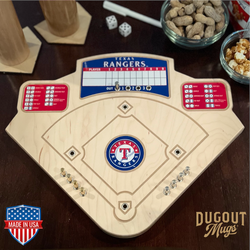 Texas Rangers Baseball Board Game with Dice