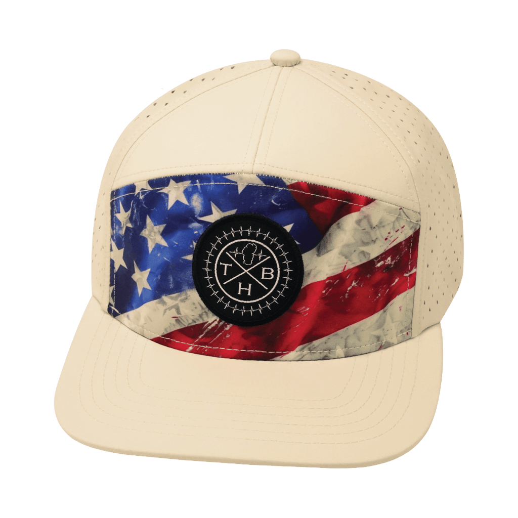 Color Vibes Hat | Flat Bill | Rugged Flag - Cream