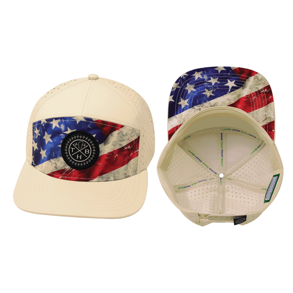 Color Vibes Hat | Flat Bill | Rugged Flag - Cream