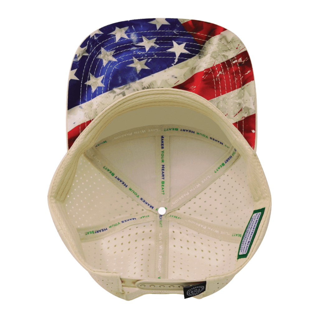 Color Vibes Hat | Flat Bill | Rugged Flag - Cream