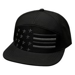 Flag Hat | Flat Bill | Black