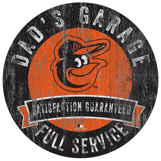 Baltimore Orioles Dad's Garage Sign