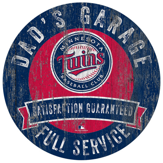 Minnesota Twins Dad's Garage Sign