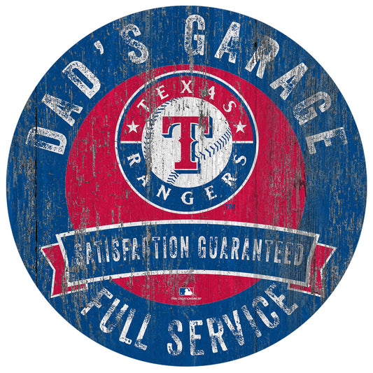 Texas Rangers Dad’s Garage Sign