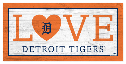 Detroit Tigers Love 6x12 Sign