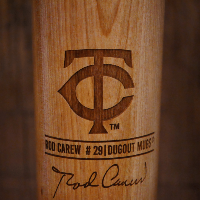 Rod Carew Baseball Bat Mug | Minnesota Twins | Signature Series Dugout Mug®