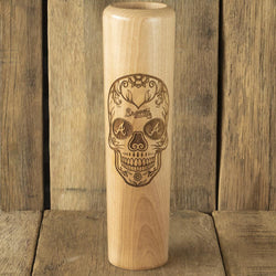 Atlanta Braves Sugar Skull Baseball Bat Mug