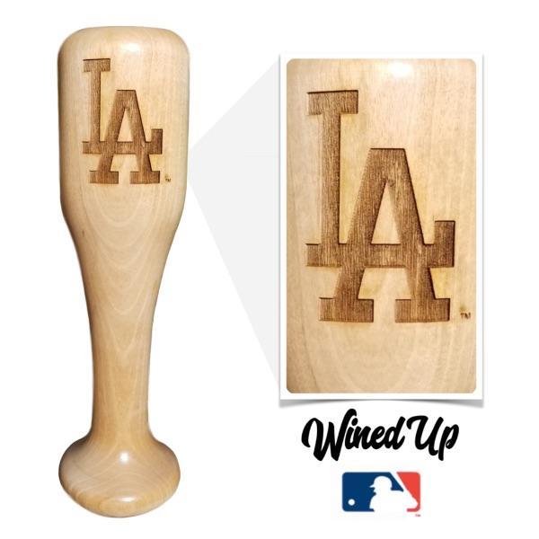 baseball bat wine glass Los Angeles Dodgers LA