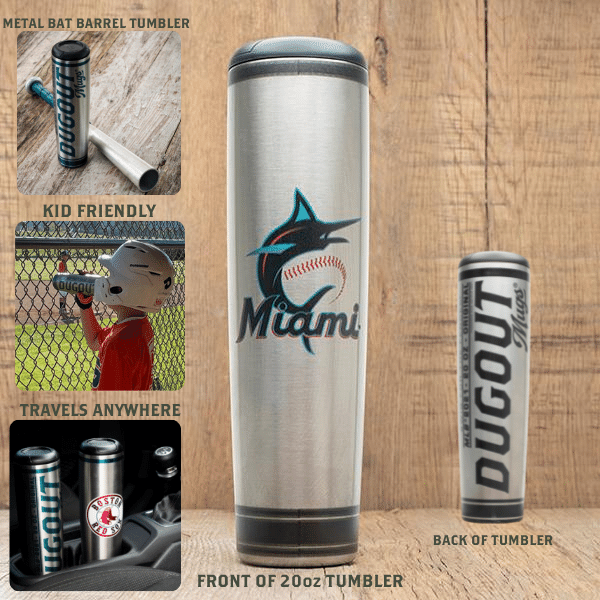 MLB Teams Metal Dugout Mug | Stainless Steel Bat Mug