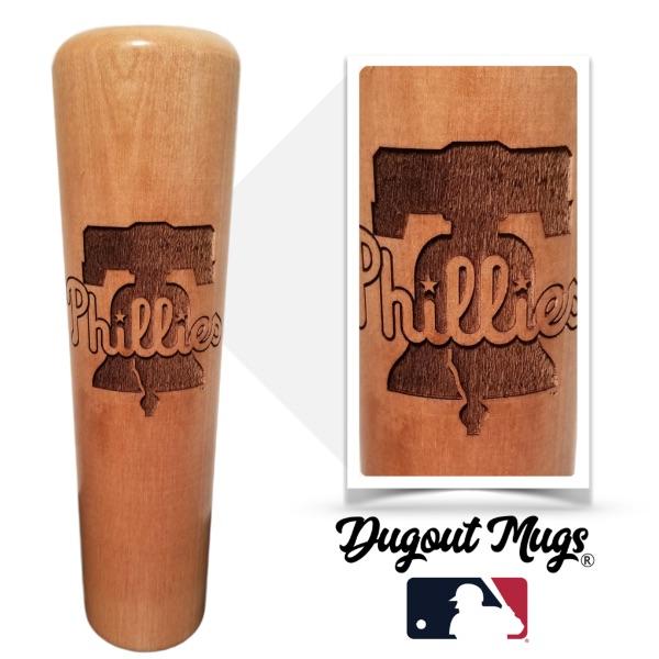 Philadelphia Phillies Dugout Mug® | Baseball Bat Mug - 