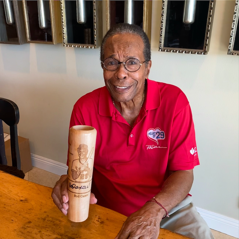 Rod Carew *Autographed* Mugs Dugout Mug® | Baseball Bat Mug