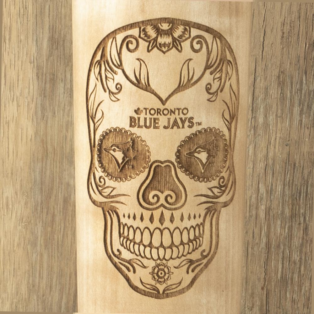 Toronto Blue Jays Sugar Skull Baseball Bat Mug Details