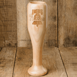 baseball bat wine glass Philadelphia Phillies