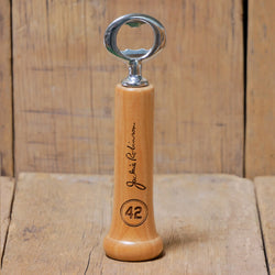 Jackie Robinson 42 Signature Season Opener™ | Baseball Bat Handle Bottle Opener