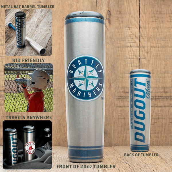 MLB Teams Metal Dugout Mug | Stainless Steel Bat Mug