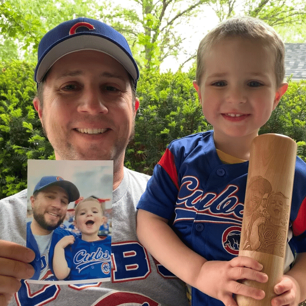 photo on baseball bat mug