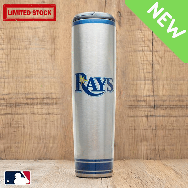 tampa bay rays metal bat mug