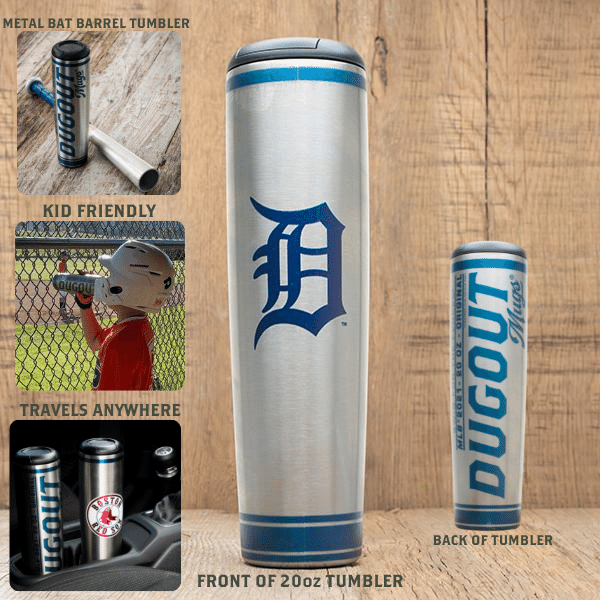 MLB Teams Metal Dugout Mug | Stainless Steel Bat Mug